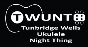 TWUNT logo White on Black horizontal words centre aligned